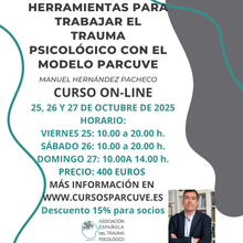 Cargar imagen en el visor de la galería, CURSO DE HERRAMIENTAS PARA TRABAJAR EL TRAUMA CON EL MODELO PARCUVE
